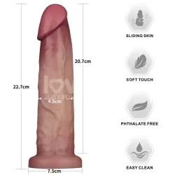Sliding PRO II Dildo Piel Deslizante-Retractil Dual-layer 9