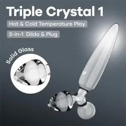 Triple Crystal 1 Dildo de Cristal
