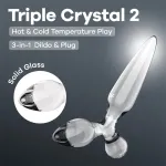 Triple Crystal 2 Dildo de Cristal