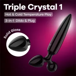 Triple Crystal 1 Dildo de Cristal
