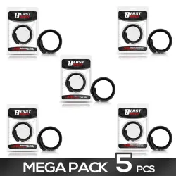 Pack de 5 Anillo Pene Ajustable Silicona Sólida 15-21 cm