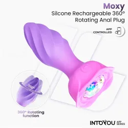 Moxy Plug Anal con Rotación 360º con App