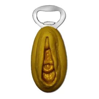Abridor Forma de Vagina Dorado