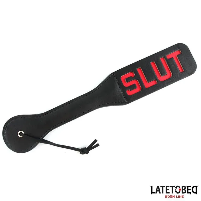 Pala Doble Capa Lema SLUT 32 cm – Spanking