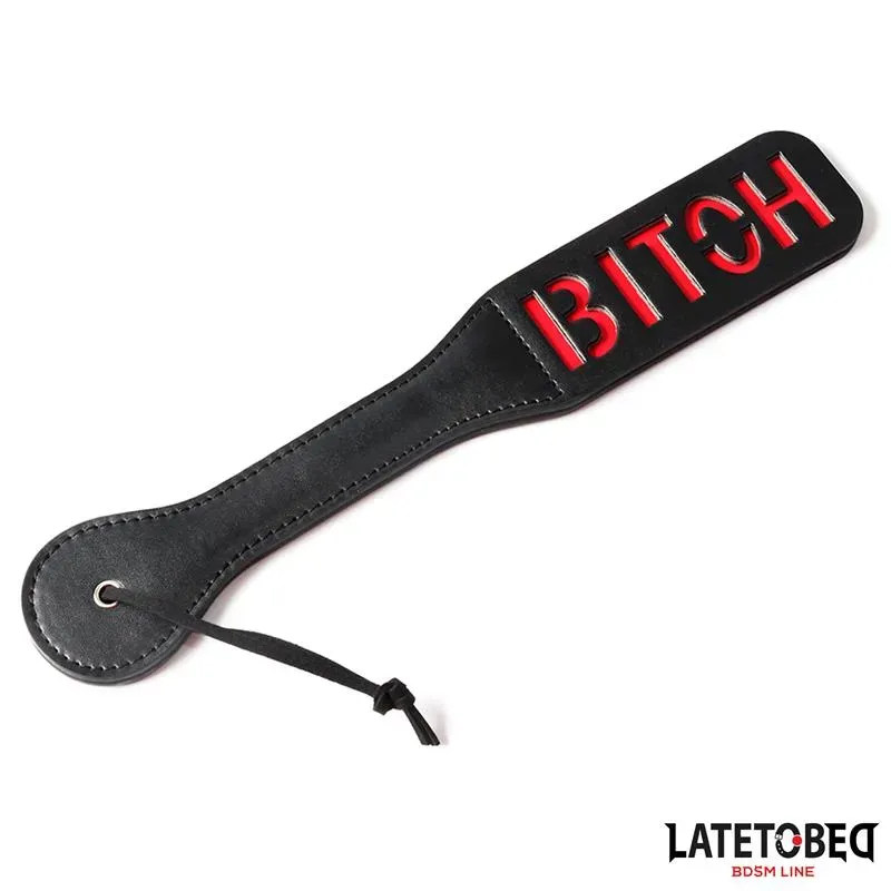 Pala Doble Capa Lema BITCH 32 cm – Spanking