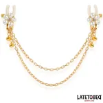 Pinzas para Pezones con Cadena y Flor de Perlas