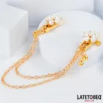 Pinzas para Pezones con Cadena y Flor de Perlas