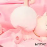 Plug de Silcona con Pompón Rosa