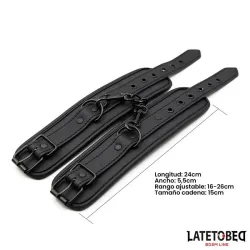 Esposas con Cadena Negro Sólido