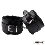 Esposas para Tobillos con Pelo Negro