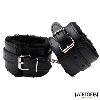 Esposas para Tobillos con Pelo Negro