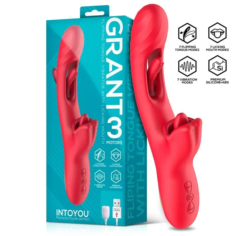 Grant Vibrador con Flipping y Lengua Licking 360º – Vibradores