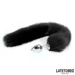 Plug Anal con Cola Negro 40 cm