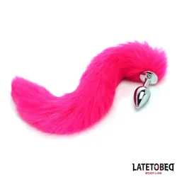 Plug Anal con Cola Hot Pink 40 cm