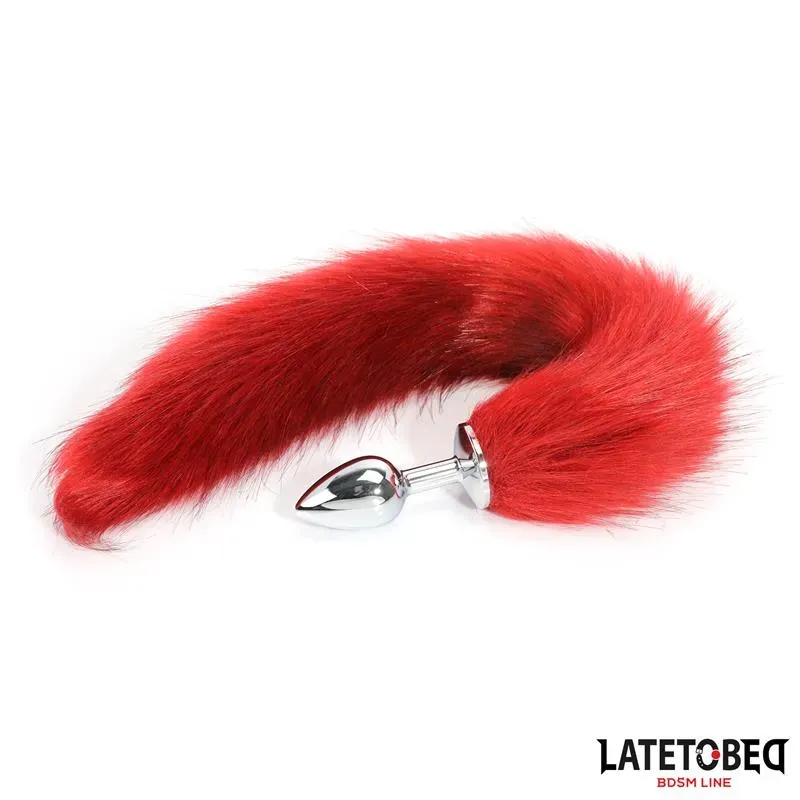 Plug Anal con Cola Rojo Vino 40 cm – Anal