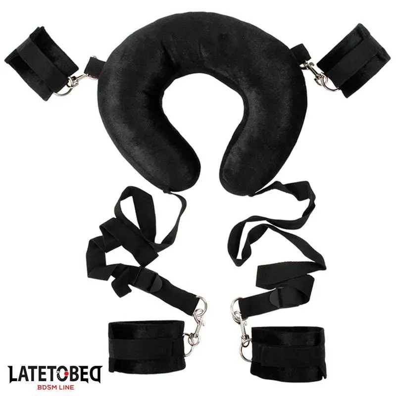 Set de Restricciones de Cojín con Esposas – BDSM/Ataduras