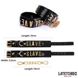 Esposas ESLAVE con Cadena Dorada