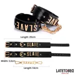 Esposas para Tobillos SLAVE con Cadena Dorada