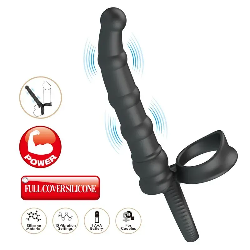 Tatum Plug Anal con Anillo para el Pene con Vibración – Anal