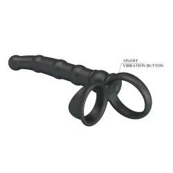 Tatum Plug Anal con Anillo para el Pene con Vibración