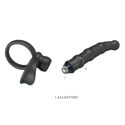 Tatum Plug Anal con Anillo para el Pene con Vibración