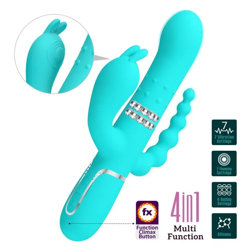 Cammy Vibrador con Bolas Rotadoras y Cadena Anal – Vibradores