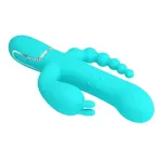 Cammy Vibrador con Bolas Rotadoras y Cadena Anal