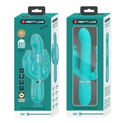 Cammy Vibrador con Bolas Rotadoras y Cadena Anal