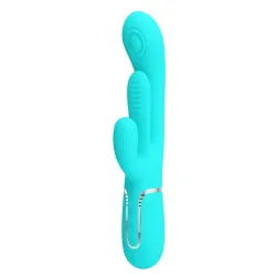 Shania Vibrador con Lengua y Thumping Turquesa
