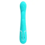 Shania Vibrador con Lengua y Thumping Turquesa
