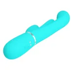 Shania Vibrador con Lengua y Thumping Turquesa