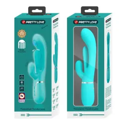 Shania Vibrador con Lengua y Thumping Turquesa