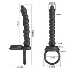 Dillion Cadena Anal con Anillo para el Pene