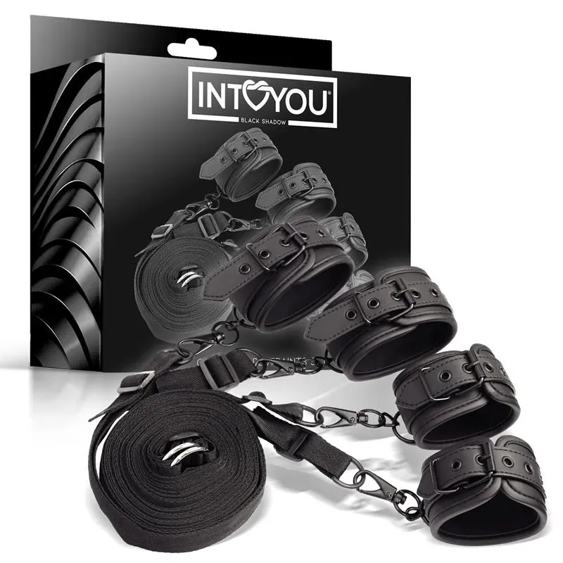 Set de Restricciones para la Cama Cuero Vegano – BDSM/Ataduras