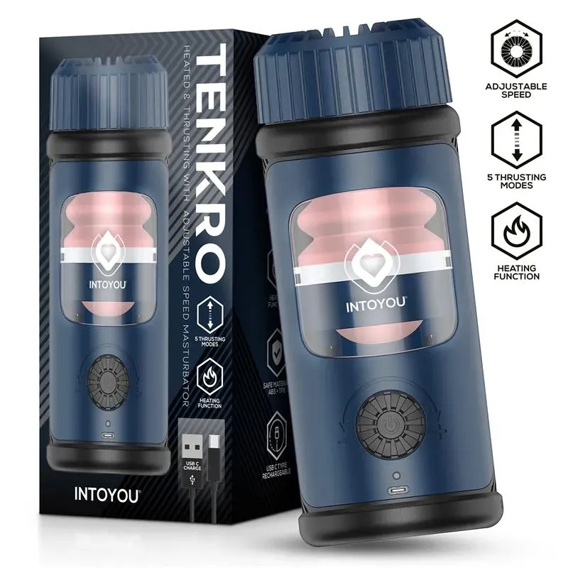 Tenkro Masturbador con Thrusting y Calor USB-C – Masturbadores Ella