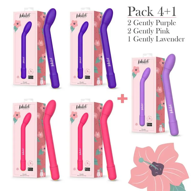Pack 4 + 1 Gently Estimulador Punto G con APP – Estimuladores