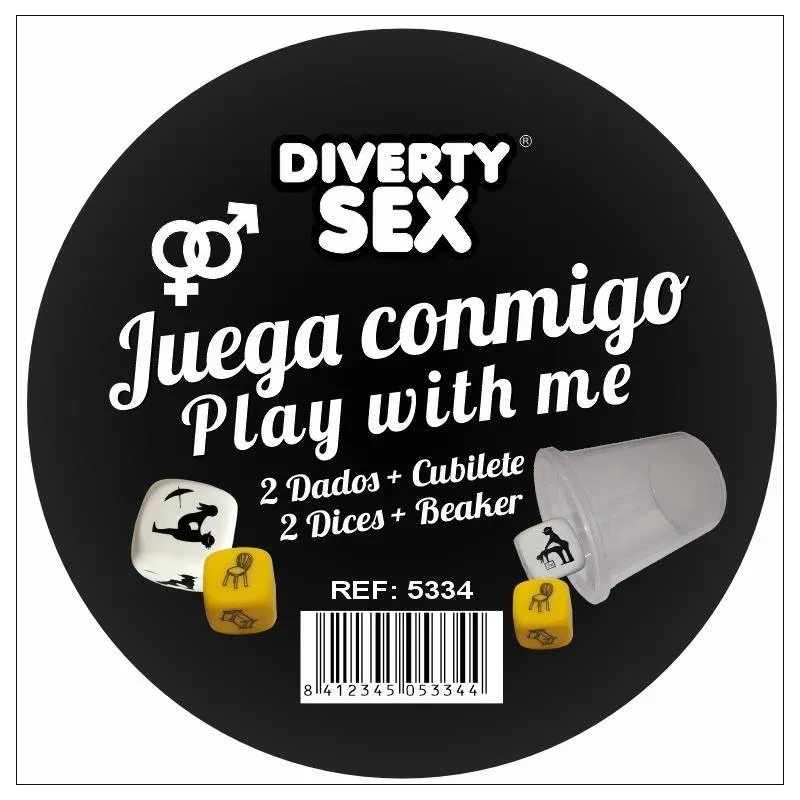 Cubilete de 2 Dados Hetero Posturas y Lugar – Complementos/Artículos Divertidos