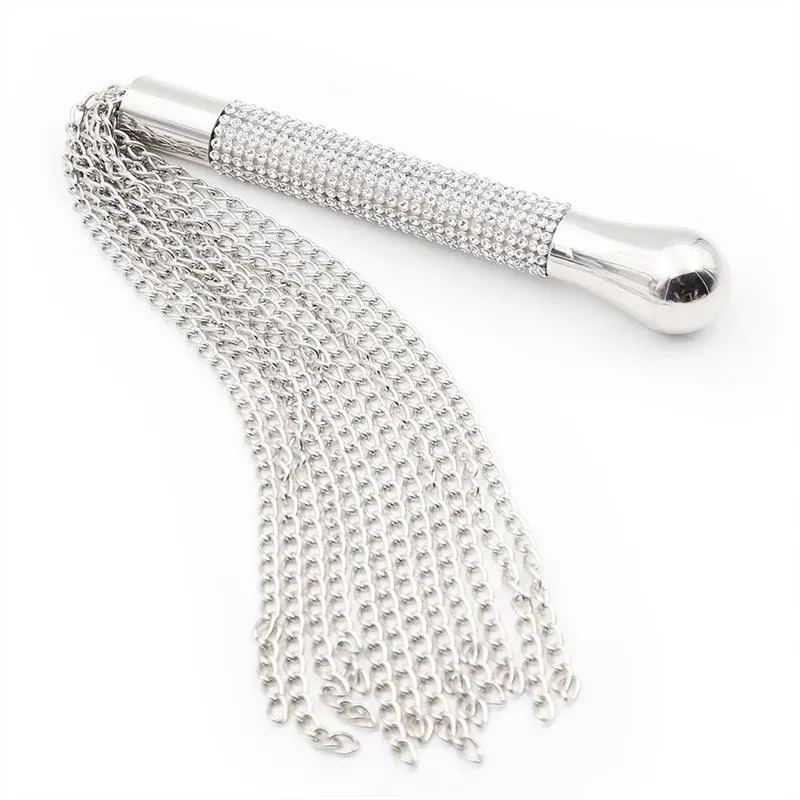 Flogger de Cadenas con Mango con Brillantes – Spanking