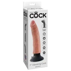 King Cock Vibrador Realístico 7 - Color Natural