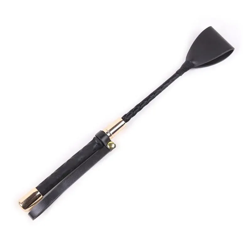 Fusta Clásica Negro y Dorado 30 cm – Spanking