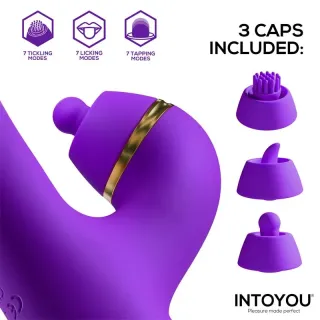 Siter 2.0 Vibrador con Lengua Flapping, Golpeteo y Cabezales Intercambiables