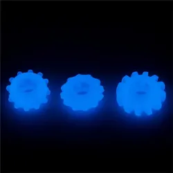 Lumino Play Set 3 Anillos para el Pene Luz Azul