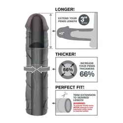 Fantasy X-tensions Mega 7,6 cm Extensión de Pene - Color Negro