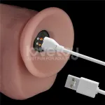 Dildo con Vibración Piel Deslizante Silicona Dual Layer 8