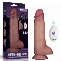 Dildo con Vibración Piel Deslizante Silicona Dual Layer 8.5