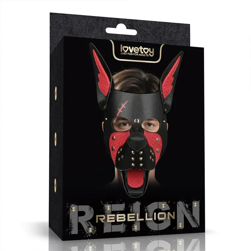 Máscara Cachorro Rebellion Reign Scarred Alpha Rojo – Máscaras