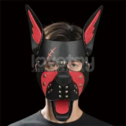 Máscara Cachorro Rebellion Reign Scarred Alpha Rojo