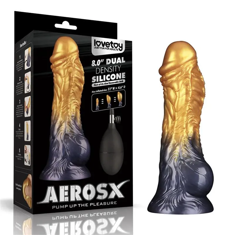 Dildo Inflable Silicona Dual Density 8 – Dildos