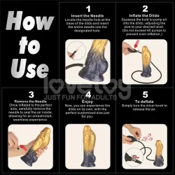 Dildo Inflable Silicona Dual Density 8