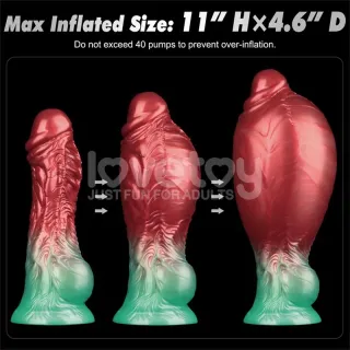 Dildo Inflable Silicona Dual Density 8